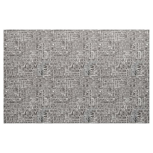 Tissu Éléments chimiques... (Yard)