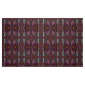 Tissu Éléphant africain de patchwork (prune, orange, (Fat Quarter)