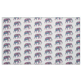 Tissu Éléphant coloré (Fat Quarter)