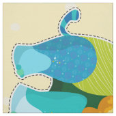 Tissu Eléphant couture et couture - Projet do-it-yoursel (Échantillon)