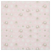 Tissu Éléphant de roses pâles (Échantillon)