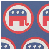 Tissu Eléphant du Parti républicain | Rouge, blanc et bl (Fermer)