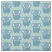 Tissu Elephant Motif bleu clair (Échantillon)