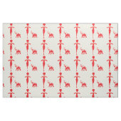 Tissu Éléphant Rouge Chanceux (Fat Quarter)