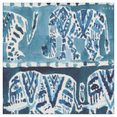 Tissu ELEPHANT SAFARI Boho Deep Indigo (Fermer)