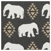 Tissu Éléphants - conception d'éléphant d'Asie (Fermer)