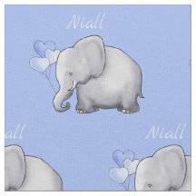 Eléphants Cutes Personnalisés Baby Boy Nursery