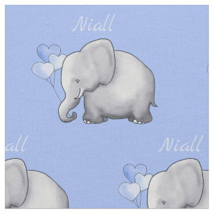 Tissu Eléphants Cutes Personnalisés Baby Boy Nursery