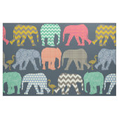 Tissu éléphants et flamants de bébé (Fat Quarter)