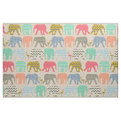 Tissu éléphants et flamants de bébé de toile (Yard)