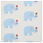 Tissu Éléphants Fantaisistes (Échantillon)