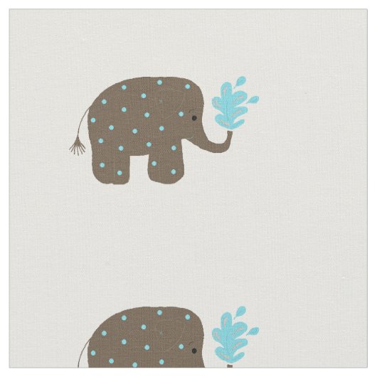 Tissu Éléphants Fantaisistes (Fermer)