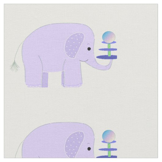 Tissu Éléphants Fantaisistes (Fermer)