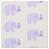 Tissu Éléphants Fantaisistes (Échantillon)