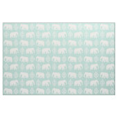 Tissu Eléphants - menthe (Fat Quarter)