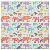 Tissu Éléphants tropicaux (Échantillon)