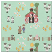 Tissu Élevage de menthe de ferme de Barnyard (Fermer)