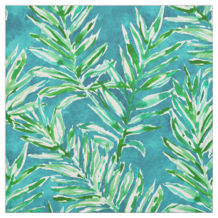 Tissu ÉLEVEZ les paumes tropicales lumineuses SAUVAGES