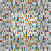Tissu emballage des soies (Carreau)