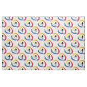 Tissu Emblème tricolore de base-ball (Fat Quarter)