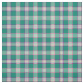 Tissu Émeraude vert et violet plaid mode (Échantillon)