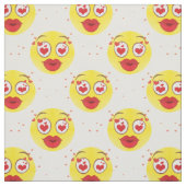 Tissu Emoji baiser Valentine (Échantillon)