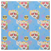 tissu émoji chat taco (Échantillon)