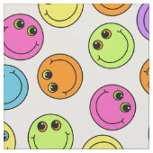 Tissu Emoji coloré fait face (Fermer)
