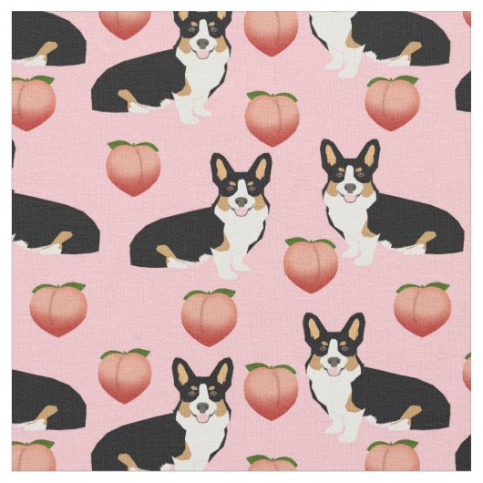 tissu émoji de tri corgi (Fermer)