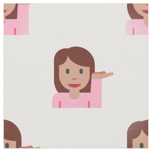 tissu émoji femme (Fermer)