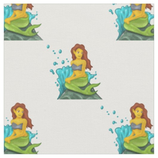 tissu emoji mermaid (Fermer)