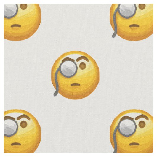 tissu émoji monocle (Fermer)
