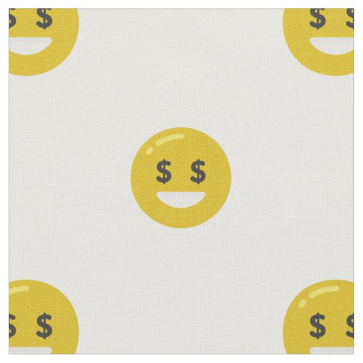 tissu émoji oeil argent (Fermer)