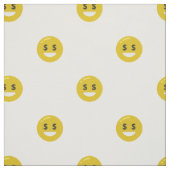 tissu émoji oeil argent (Échantillon)