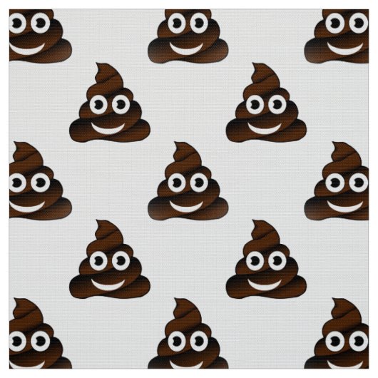 tissu emoji poop drôle (Échantillon)