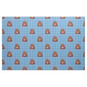 tissu émoji poop plaid (Fat Quarter)