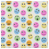 Tissu Emoticon coloré Façades Emojis Imprimer (Échantillon)