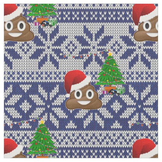 tissu émoticône de Noël moche (Fermer)