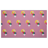 tissu émoticône de parties scintillant (Fat Quarter)