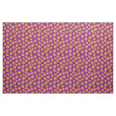 Tissu empreint de traces de pattes violettes et do (Fat Quarter)