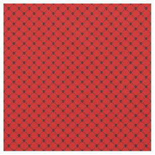 Tissu empreinte croisée du crâne rouge halloween