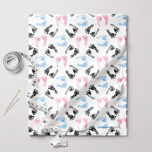 Tissu Empreinte de Bébé Neutre en Genre
