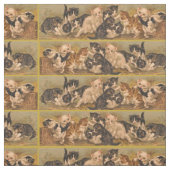 Tissu Empreinte de chatons victoriens (Échantillon)