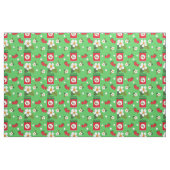 Tissu Empreinte de fruits fleurs de fraise confiture ver (Fat Quarter)