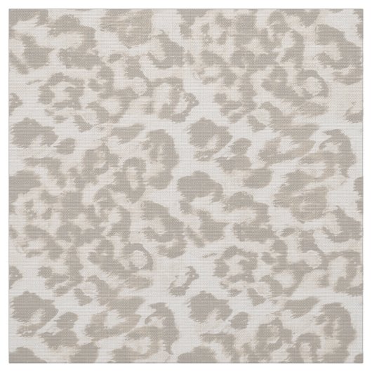 Tissu Empreinte de léopard beige. (Échantillon)