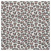 Tissu Empreinte de léopard blanc noir (Échantillon)