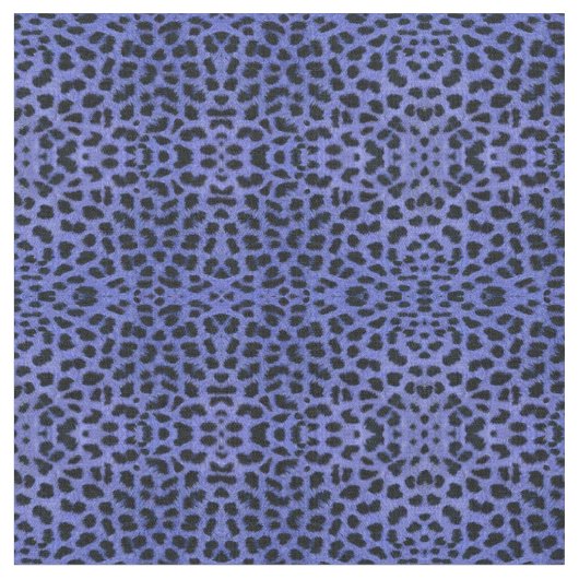 Tissu Empreinte de léopard bleu (Fermer)