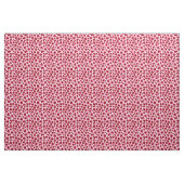 Tissu Empreinte de léopard - Bourgogne et rose (Yard)