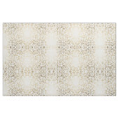 Tissu Empreinte de léopard chic blanc moderne de feuille (Fat Quarter)