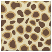 Tissu Empreinte de léopard - Chocolat Brown et Chocolat  (fermé)